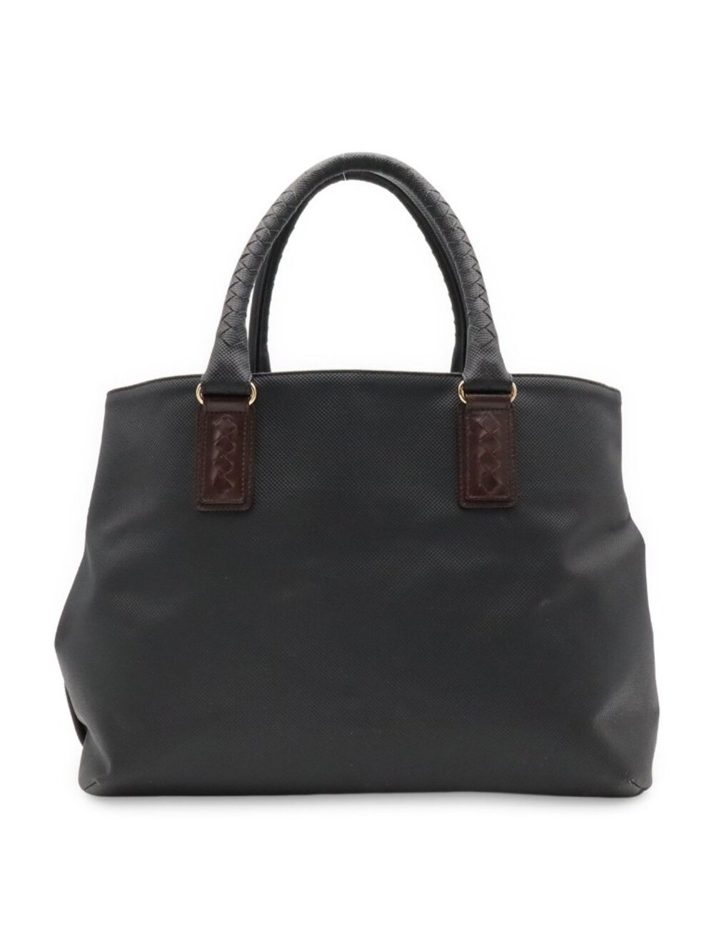 Bottega Veneta Marco Polo Tote Shoulder Bag Leather Black Dark Brown